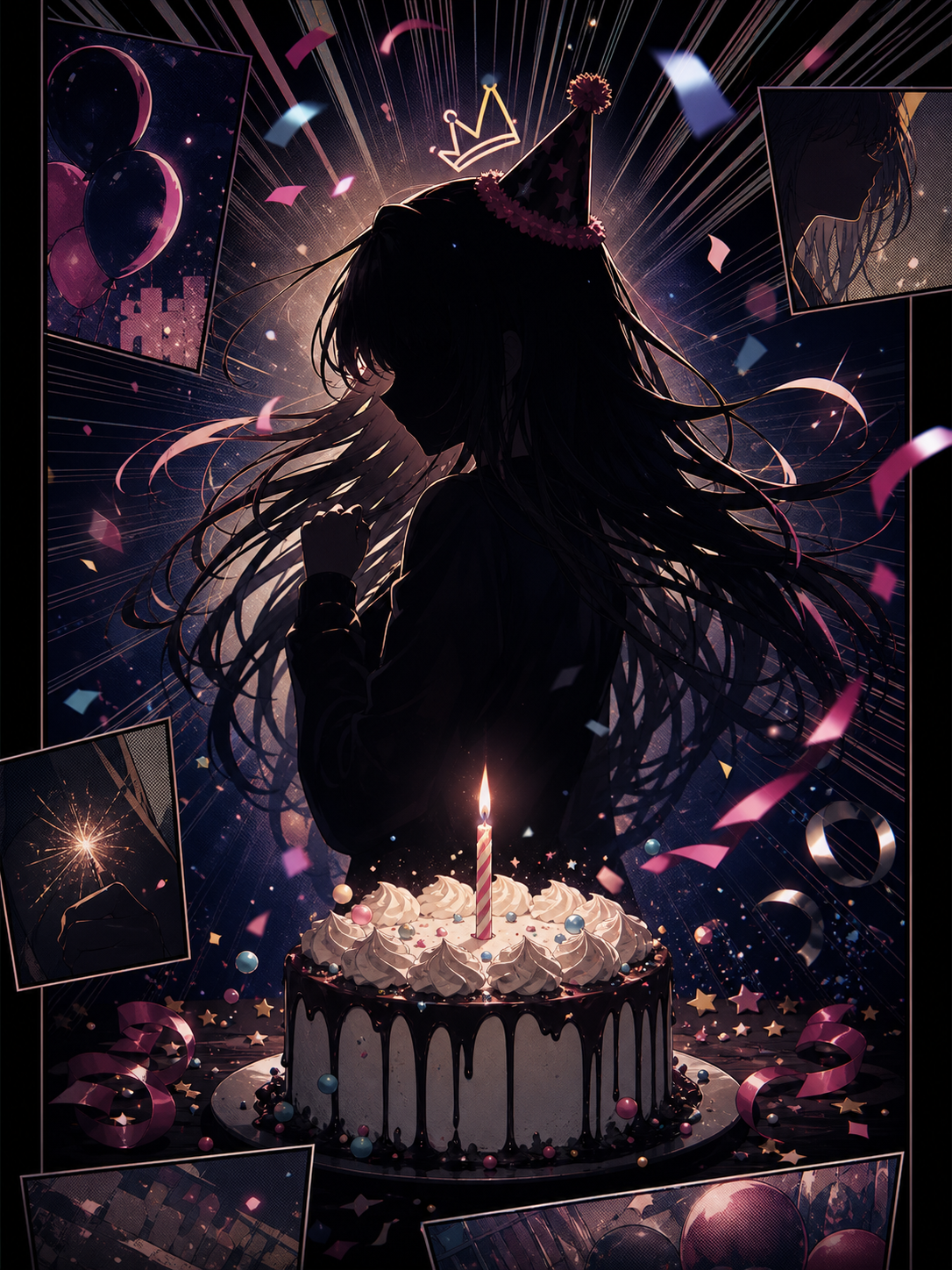 漫画风生日封面占位图